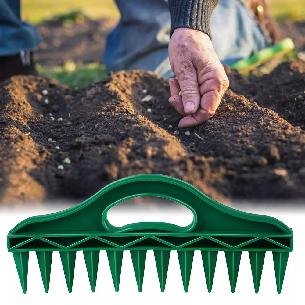 New Gardening Tool Manual Sower Tool Soil Digger Quick Punching Seed Sowing Dispenser Garden Soil Puncher Seeder Planter Tool