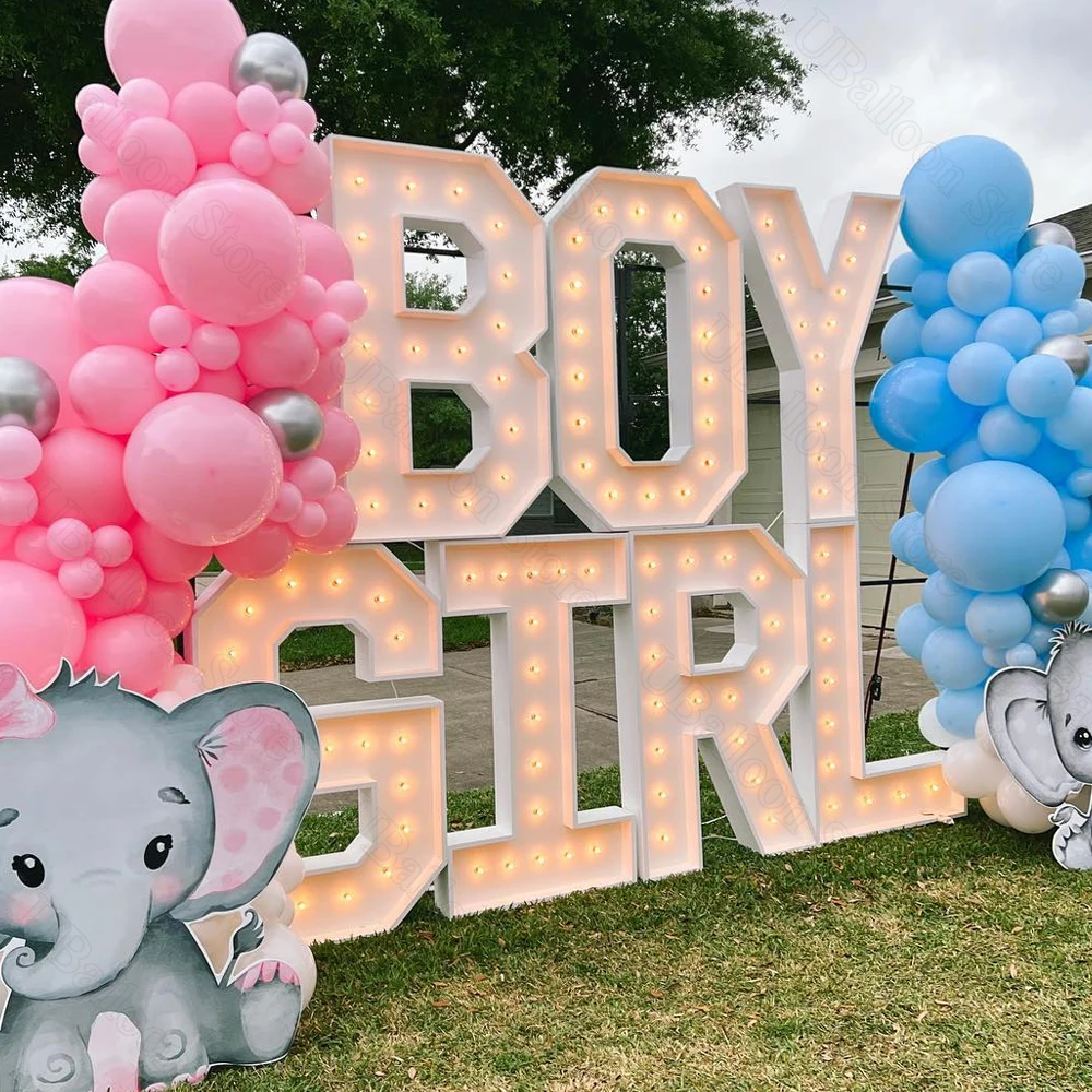 2,4 ft Buchstaben Luftballons Rahmen Mosaik große Buchstaben A-Z Luftballons Füll kasten für Geburtstag Baby party Hochzeit Hintergrund dekoration