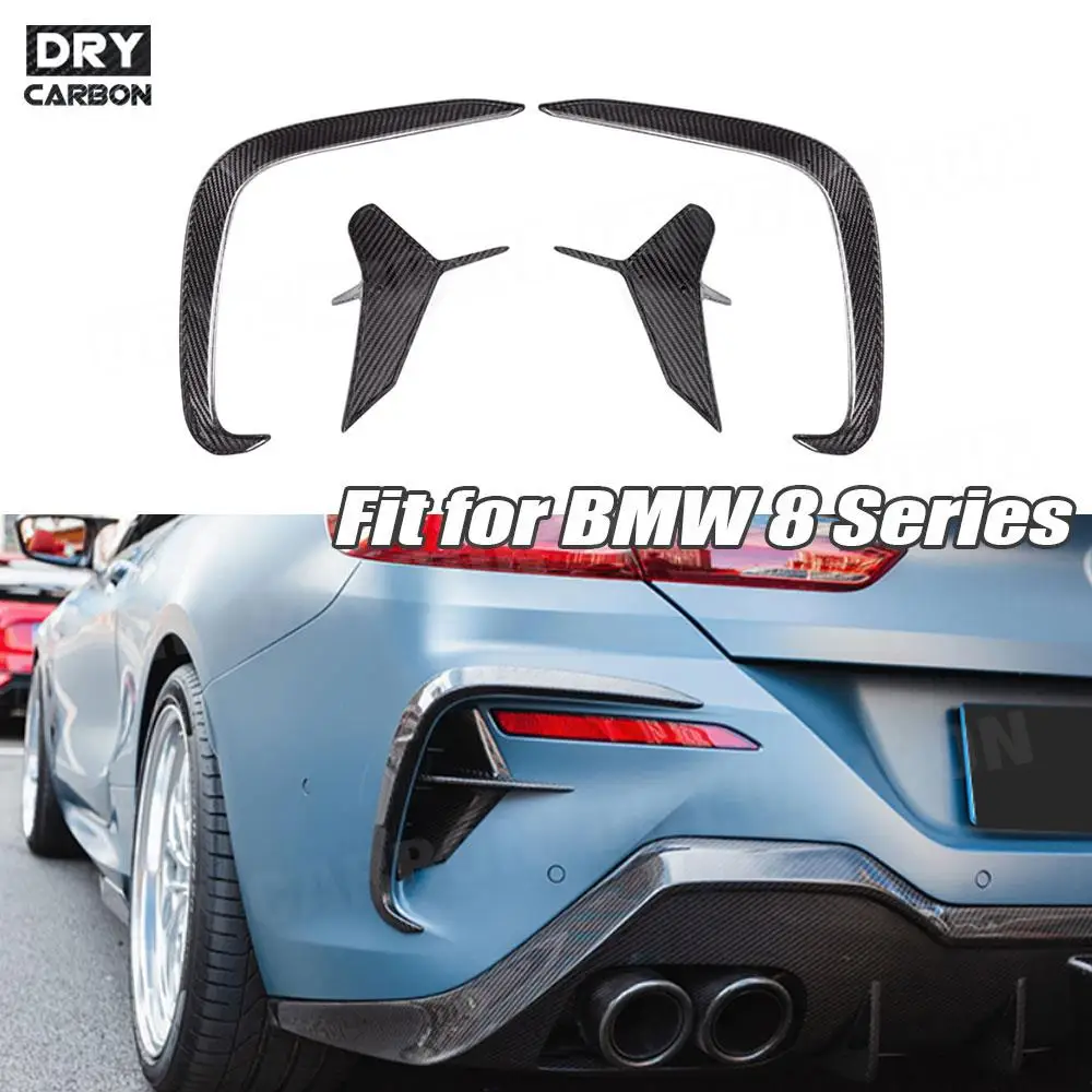

Dry Carbon Fiber Front Bumper Canards Splitters Side Fender Fins Rear Bumper Trim For BMW 8 Series G14 G15 G16 M Sport 2018-2021