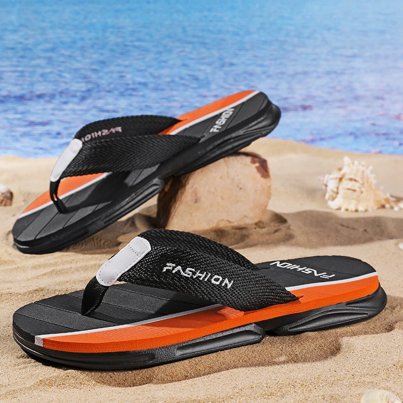 Jumpmore Shoes Men Flip Flops Fashion Mens Sandals Outdoor Soft Summer Slippers Size 39-45