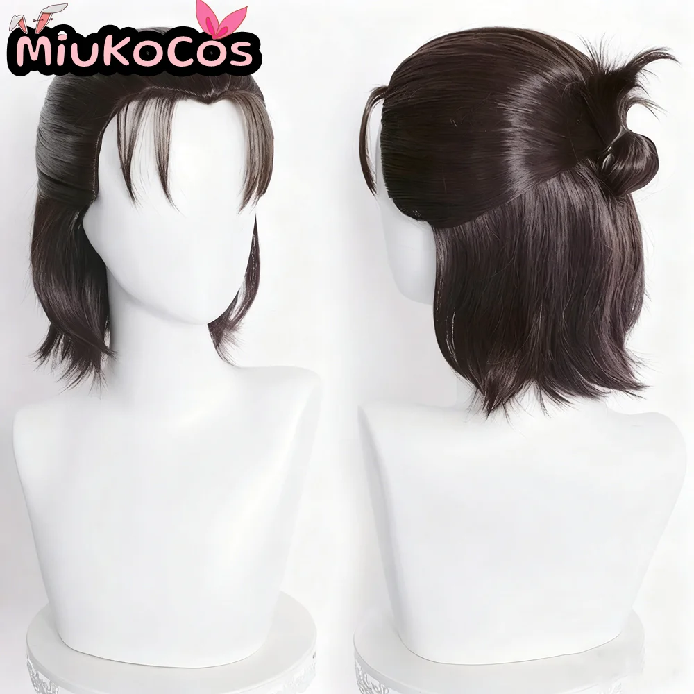 متوفر في المخزون شعر مستعار إرين ييغر التأثيري MiukoCosplay أنيمي هجوم على تيتان كوسبلاي