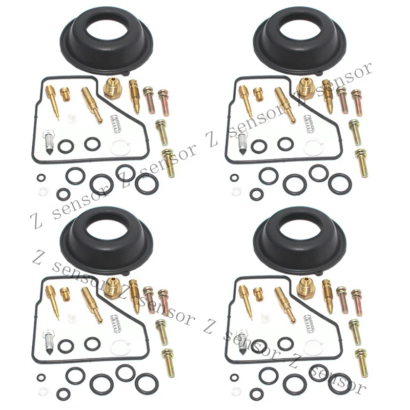 4SET For honda VF500 C V30 MAGNA VF500 F Carburetor Repair Kit Rebuild Set Parts
