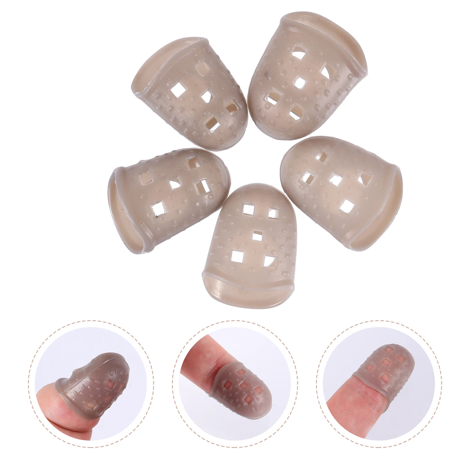 

25 Pcs Guitar Protection Finger Protector Sleeves Fingertip Car Protectors Finger-tip