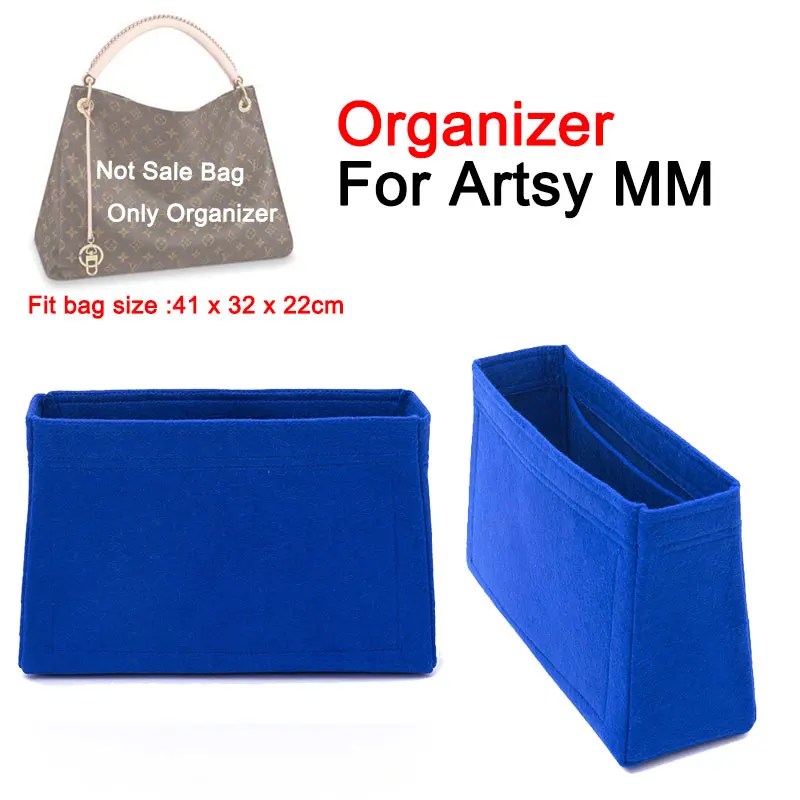 

Puese Insert Organizer For Artsy MM bag 41x32x22cm,Tote Organiser , Women Handbag Inner Purse Liner Keep Shaper Fit Artsy MM Bag