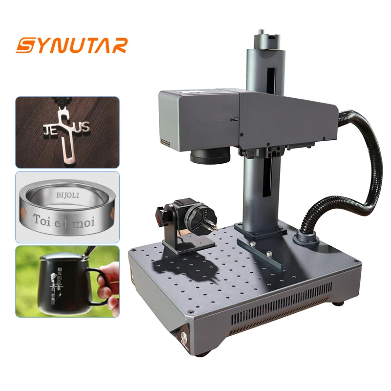 Portable Fiber Laser Engraver and Marking Machine 20W/30W Small Laser Marking Machine for Plastic