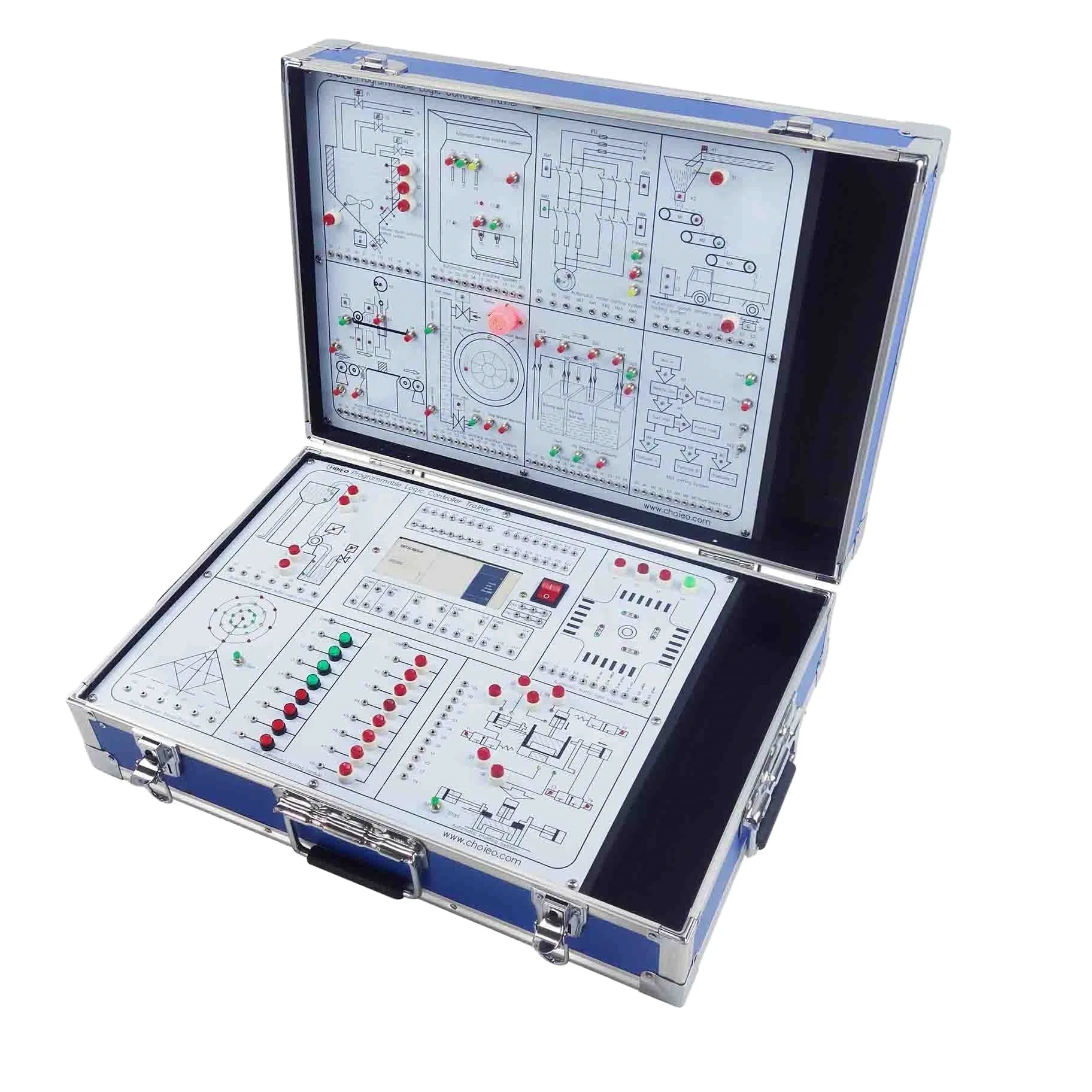 

PLC Training Box Portable Programmable Logical Controller Experimenting Testing Trainer School Laboratory Educational Equipment