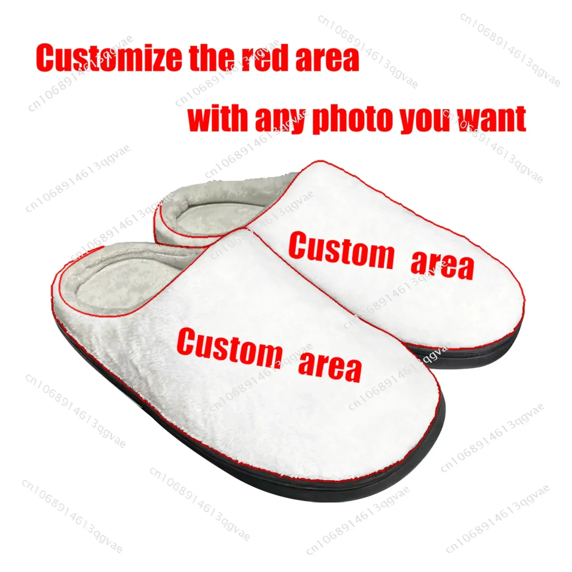

Custom Home Cotton Slippers Mens Womens Youth Boy Girl Plush Bedroom Keep Warm Shoes Customized Thermal Slipper