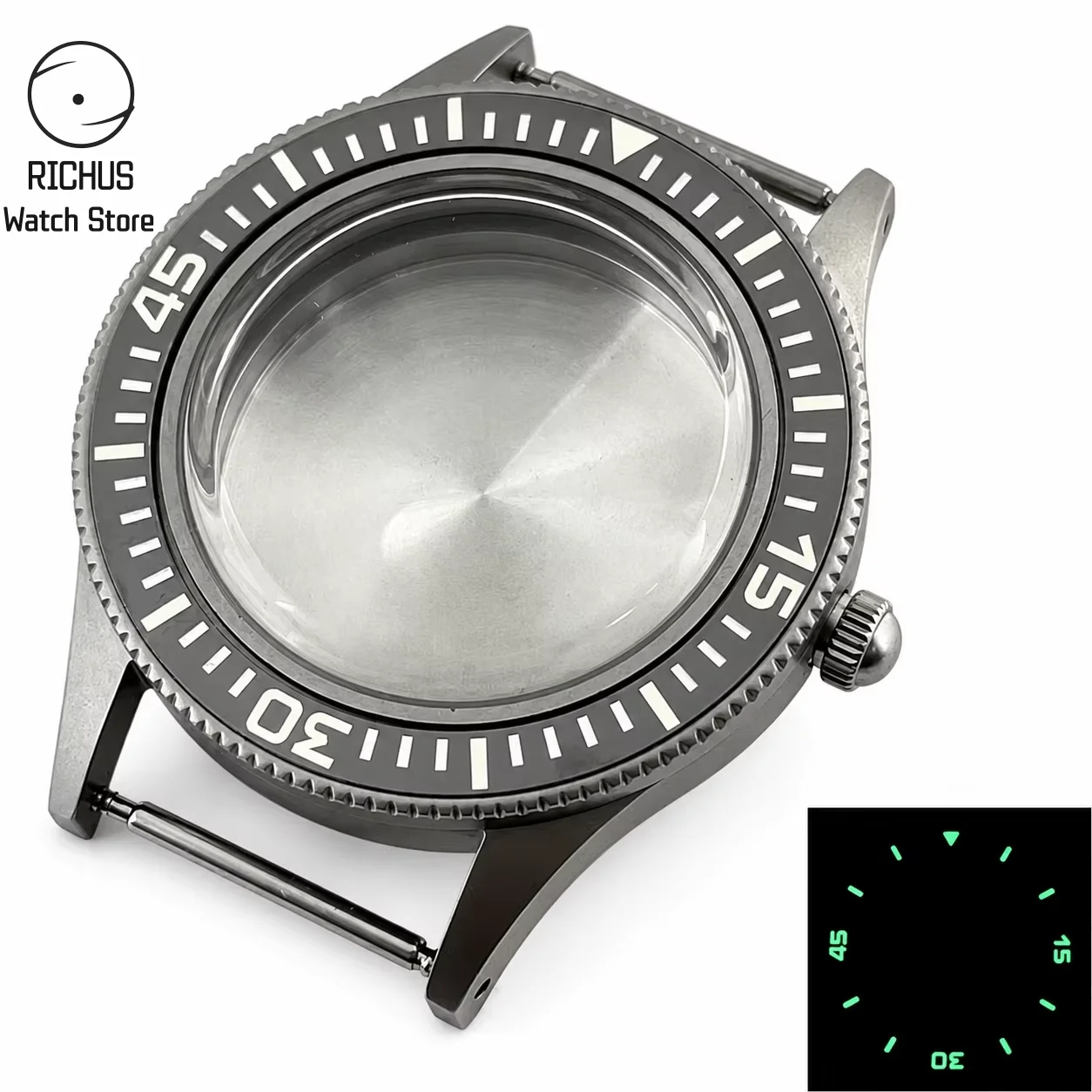40mm-nh35-時計ケース-ステンレススチール-プレーンセラミック-夜光ベゼル-nh34-nh35-nh36-eta2824-pt5000-100m耐水性に対応