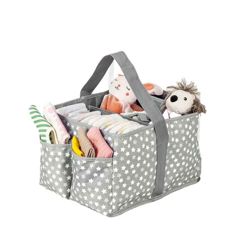 

Large Portable Design Nursery Storage Device Baby Diaper Caddy Diaper Basket Storage Bag Mommy Bag