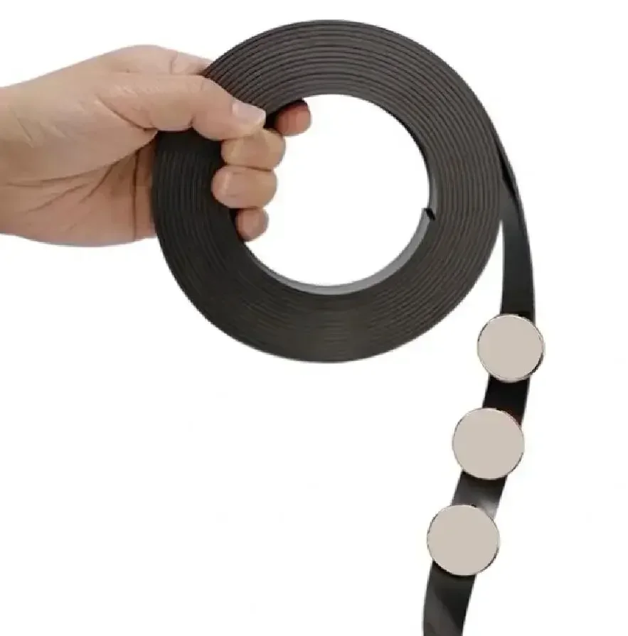 10 เมตร/ล็อตยางแม่เหล็ก 10*2 15*2 20*2 25*2 มม.30x1.5 ยืดหยุ่นแถบแม่เหล็กเทป