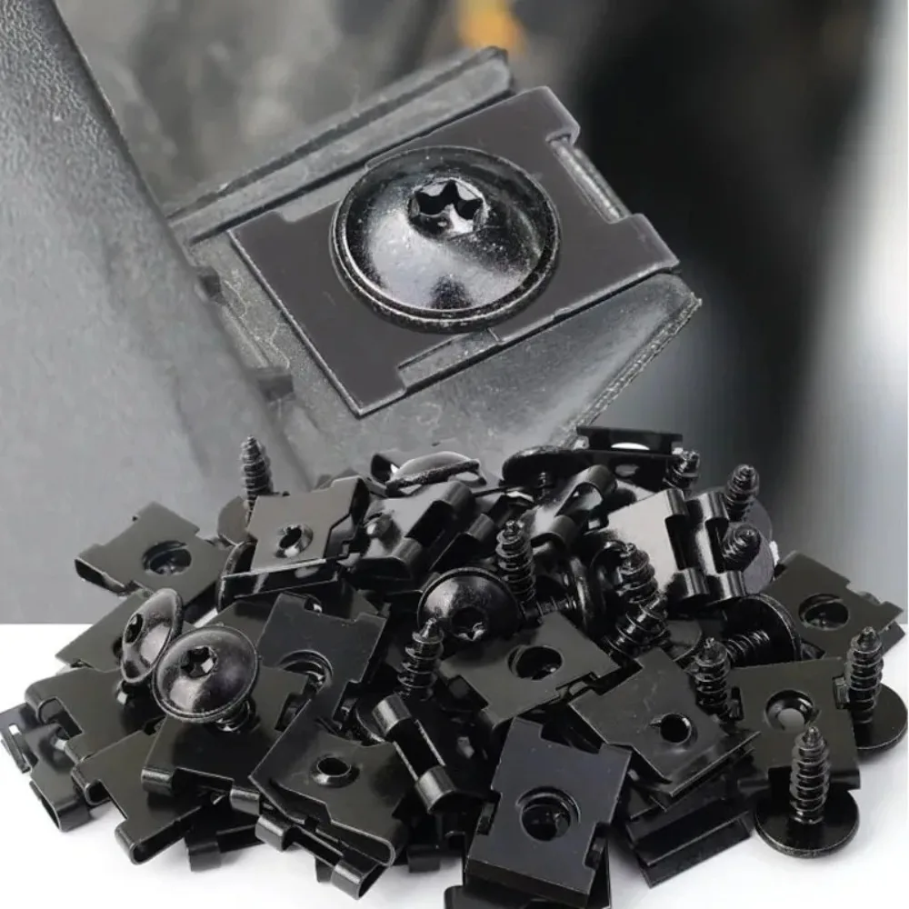 

Motorcycle Screws Automobiles Screw Self Tapping Fastener Kit With U Shaped Metal Gasket For Car Bike Customization