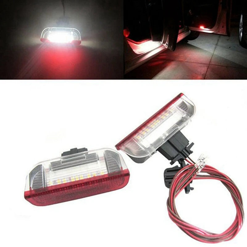 8Pcs Car LED Door Warning Light Welcome Projector For Golf 6 7 Jetta MK5 MK6 Passat B6 B7 CC TIGUAN Scirocco