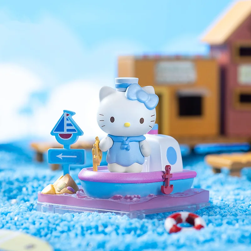 Genuine Sanrio Family Hellokitty Meets Four Seasons Blind Box Cute Hello Kitty Figure Ornaments Children's Toy Birthday Gift