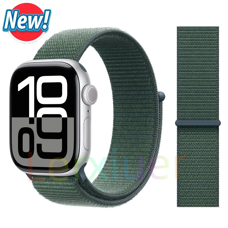 Nylon lusband voor Apple Watch-banden 46 mm 44 mm 45 mm 40 mm 41 mm 42 mm Armband iWatch-serie 11 10 9 SE 8 7 6 5 4 Ultra 3 2 49 mm