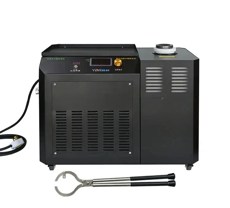

1600 Degrees 1KG 220V Metal Smelting Furnace Iron smelting Machine Induction Furnace For Melting Gold With water chiller