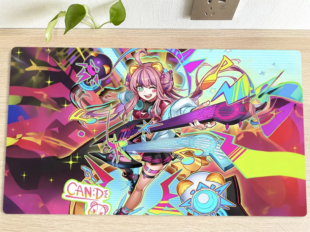 YuGiOh Table Playmat CAN:D LIVE TCG CCG Mat Trading Card Game Mat Mouse Pad Gaming Play Mat 60x35cm Free Bag