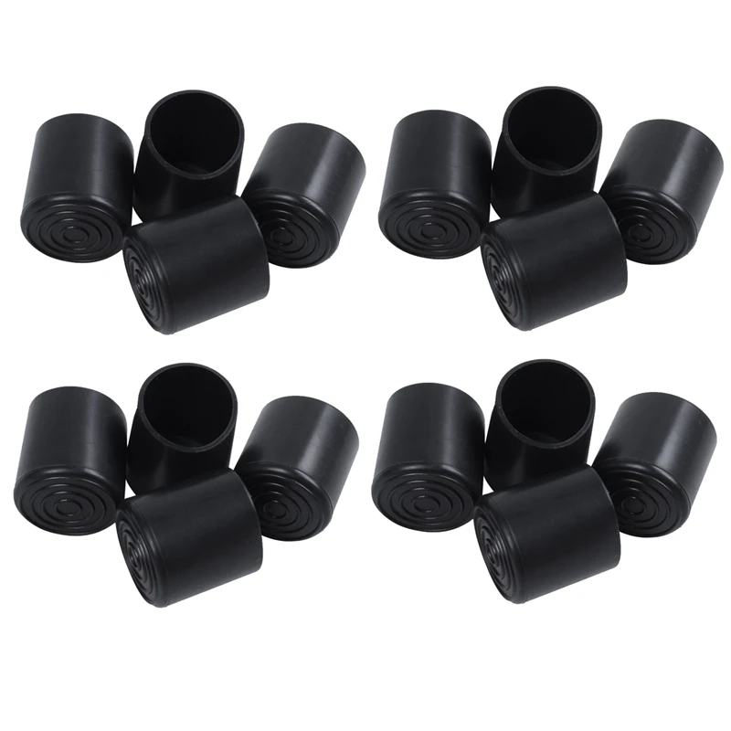 

Rubber Furniture Crutch Feet Stool Chair Leg Tip Pad 16Pcs Black
