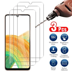 3PCS HD Protective Glass Case For Samsung Galaxy A33 5G 6.4