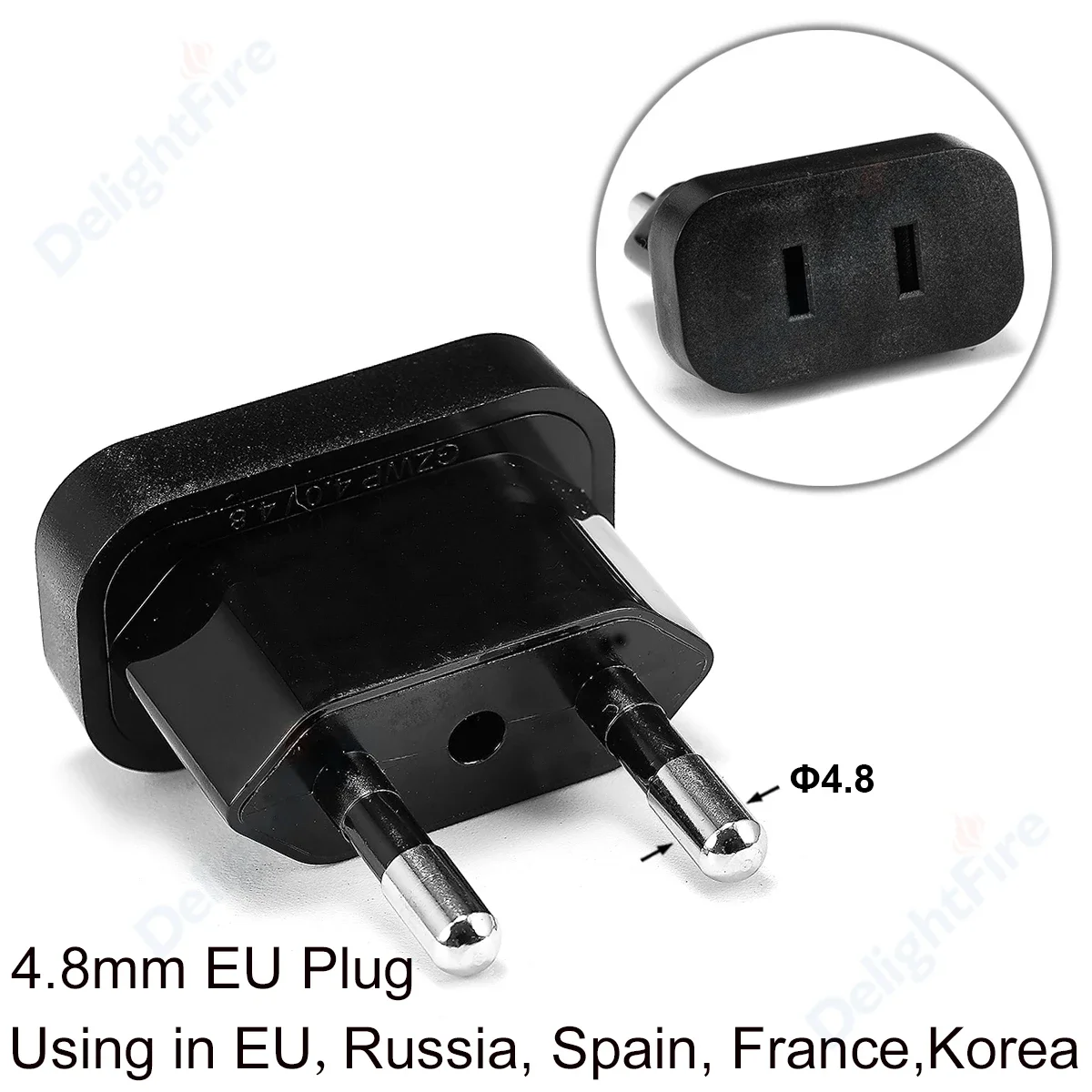 Adapter wtyczki EU 2-pinowy konwerter AC Chiny CN Ameryka USA do UE Euro Europejska Rosja Korea Adapter podróżny Gniazdo elektryczne