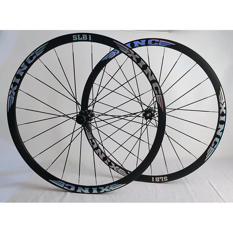 700C FRAME HEIGHT 30MM NEW XINC ROAD WHEELS, FRONT TWO REAR FOUR, BEARINGS STRAIGHT-PULL PURE DISC BRAKE VERSION BICYCLE WHEELS