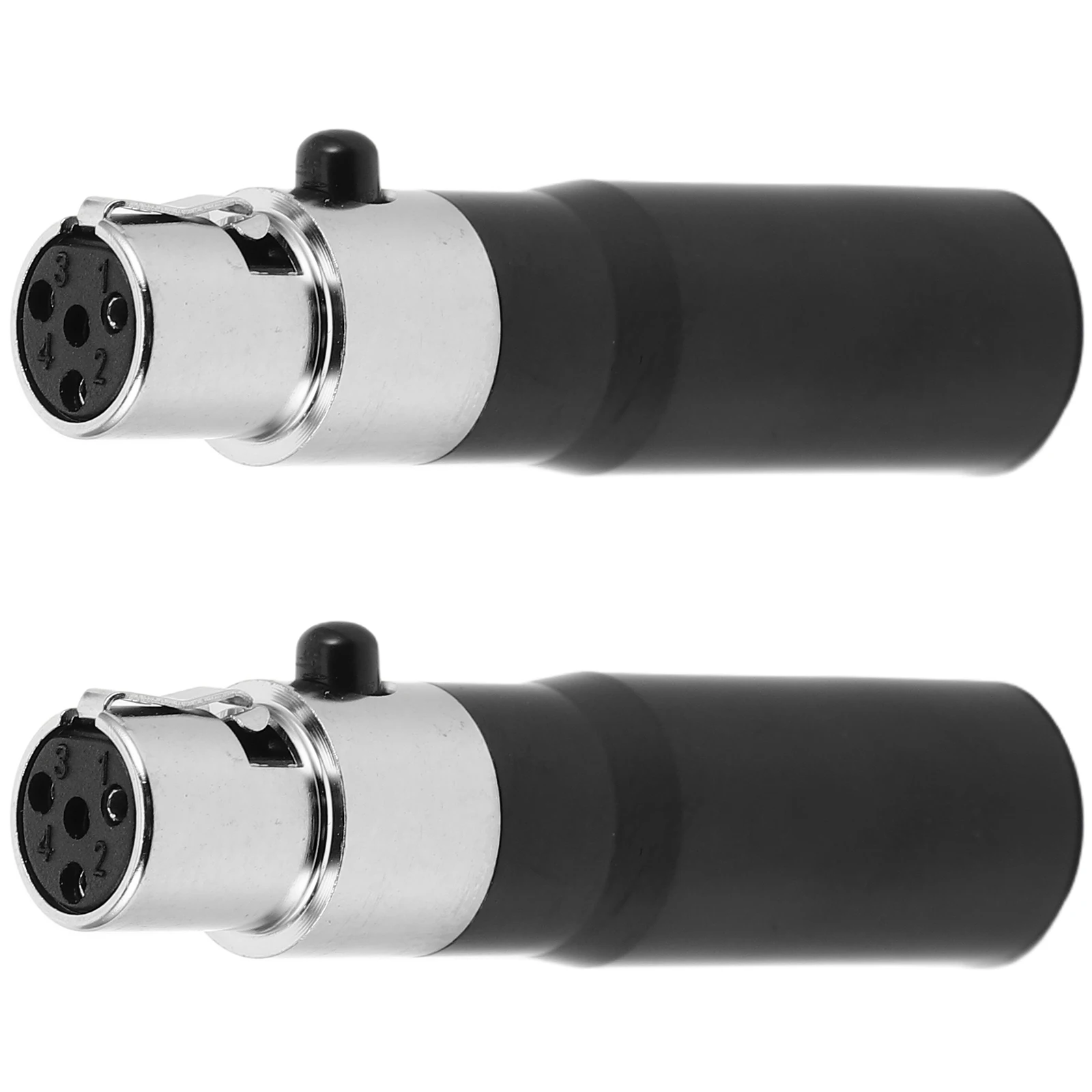 

2 Pcs Audio Adapter Instrument Connector Plug Connectors and Adapters Plastic Microphone Equipment Xlr