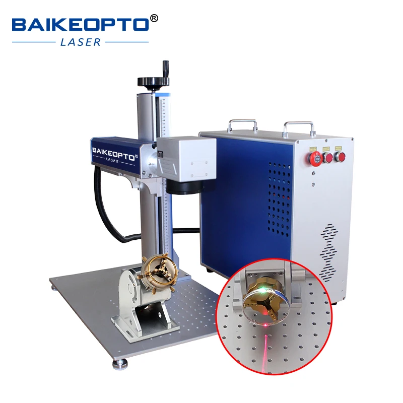 Fiber Laser Source and Stainless Steel Laser Marking Machine for Label logo Keyboard
