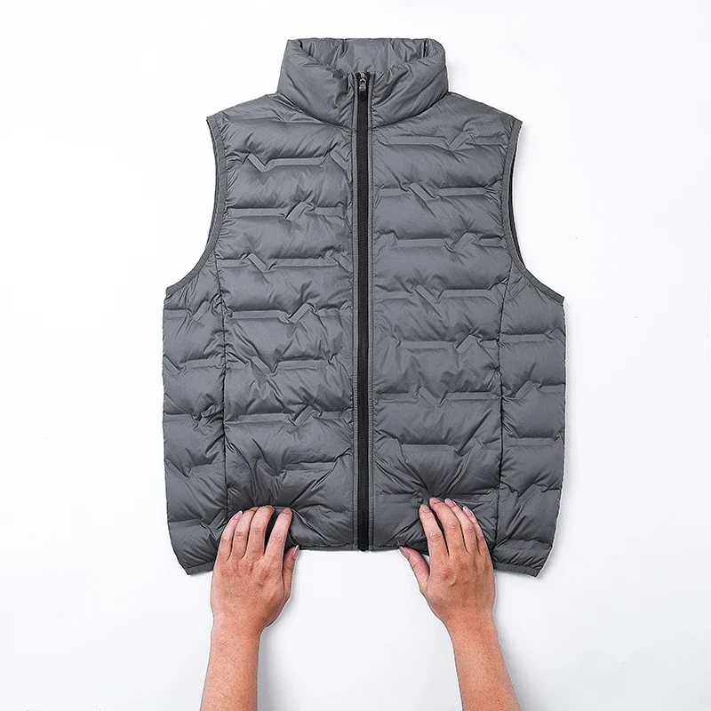 Piumino da uomo alla moda invernale casual senza maniche leggero alla moda versatile piumino quotidiano piumino bobojaco