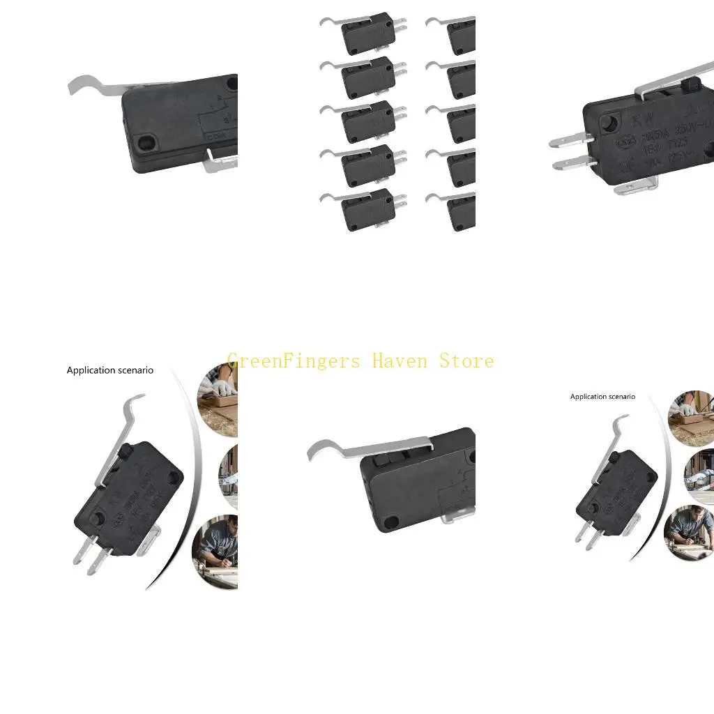F68D Industrial Action Switcher SPDT 16A 250VAC 10M Cycles Roller Lever Action Switcher V7-7H15D8-263-1 Micros Switcher