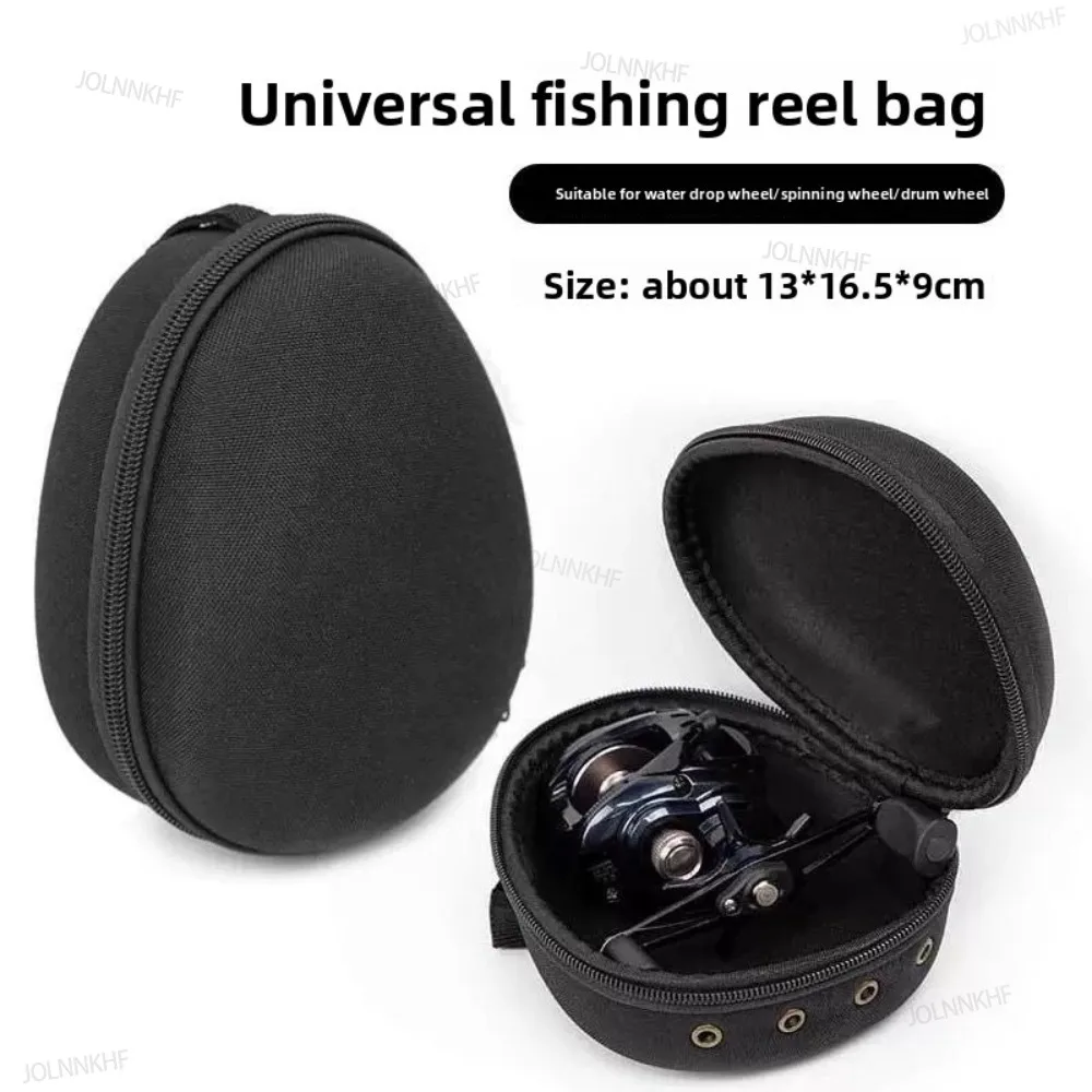 Fishing Reel Bag Protective Case Cover for Drum/Spinning/Raft Reel Fishing Wheel Storage Bag Portable EVA Fishing Pouch Bag