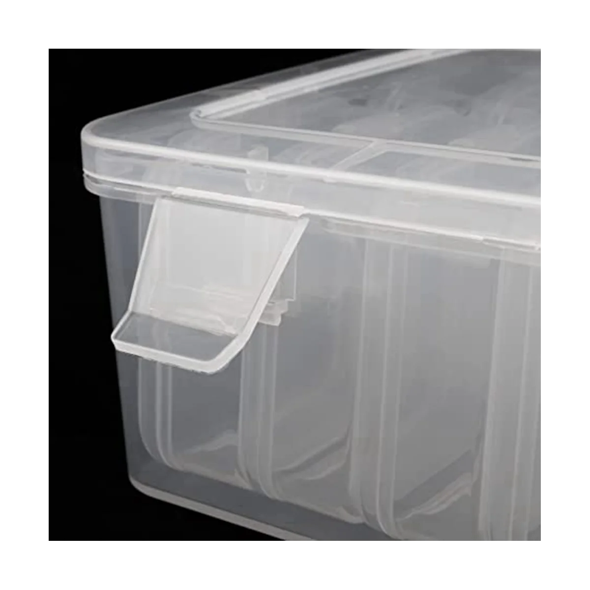 3 Pack Mini Bead Storage Box, Clear Bead Storage Box with Lid, Rectangular Clear Diamond Jewelry Box, Crafts