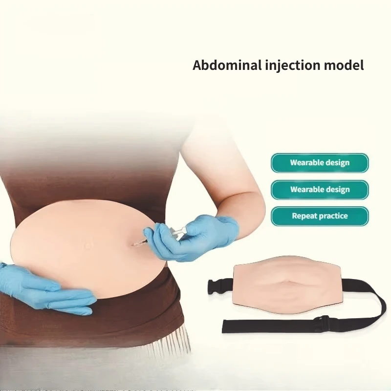 Realistic Silicone Fake Belly Model, Wearable Simulation Abdomen Prop for Maternity Shoot, Cosplay & Stage