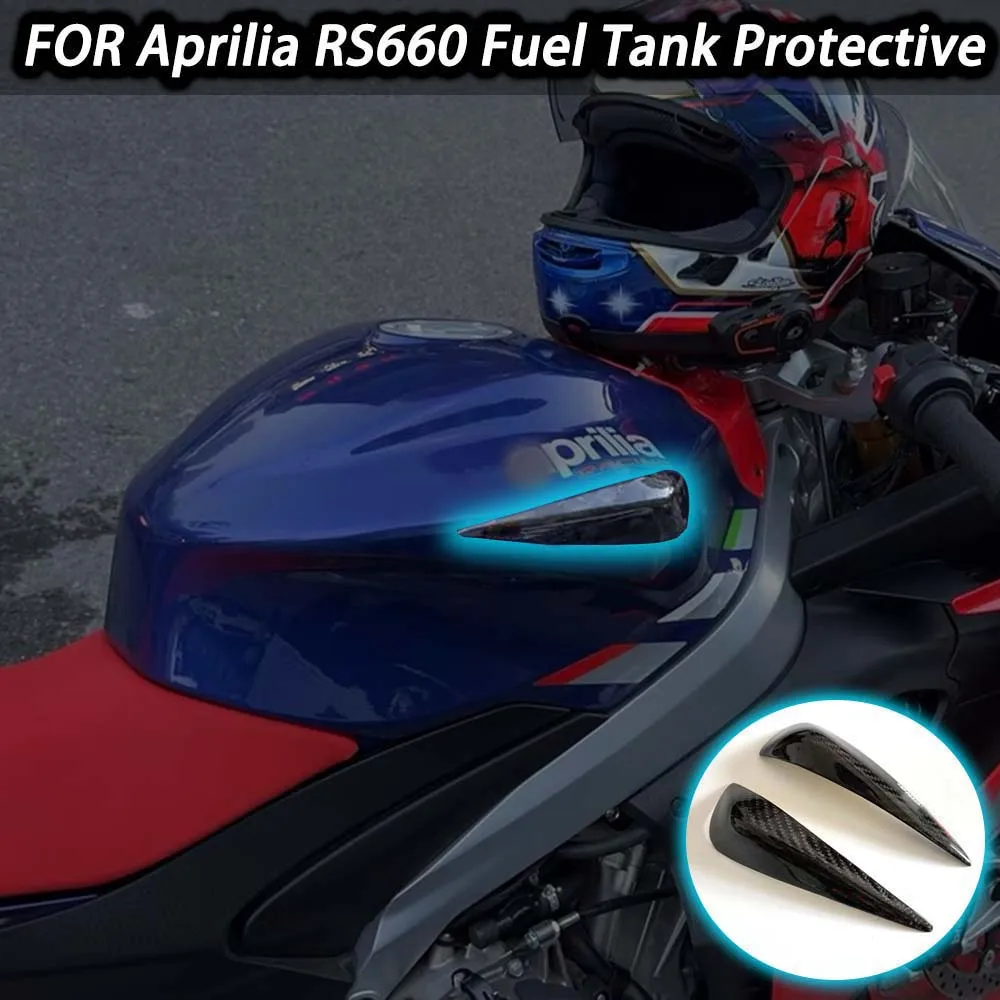 

FOR Aprilia RS660 2021-2024 Carbon Fiber Tank Sliders Protectors Tank Protector Covers Gloss Matt Finish For RS 660 & Tuono 660