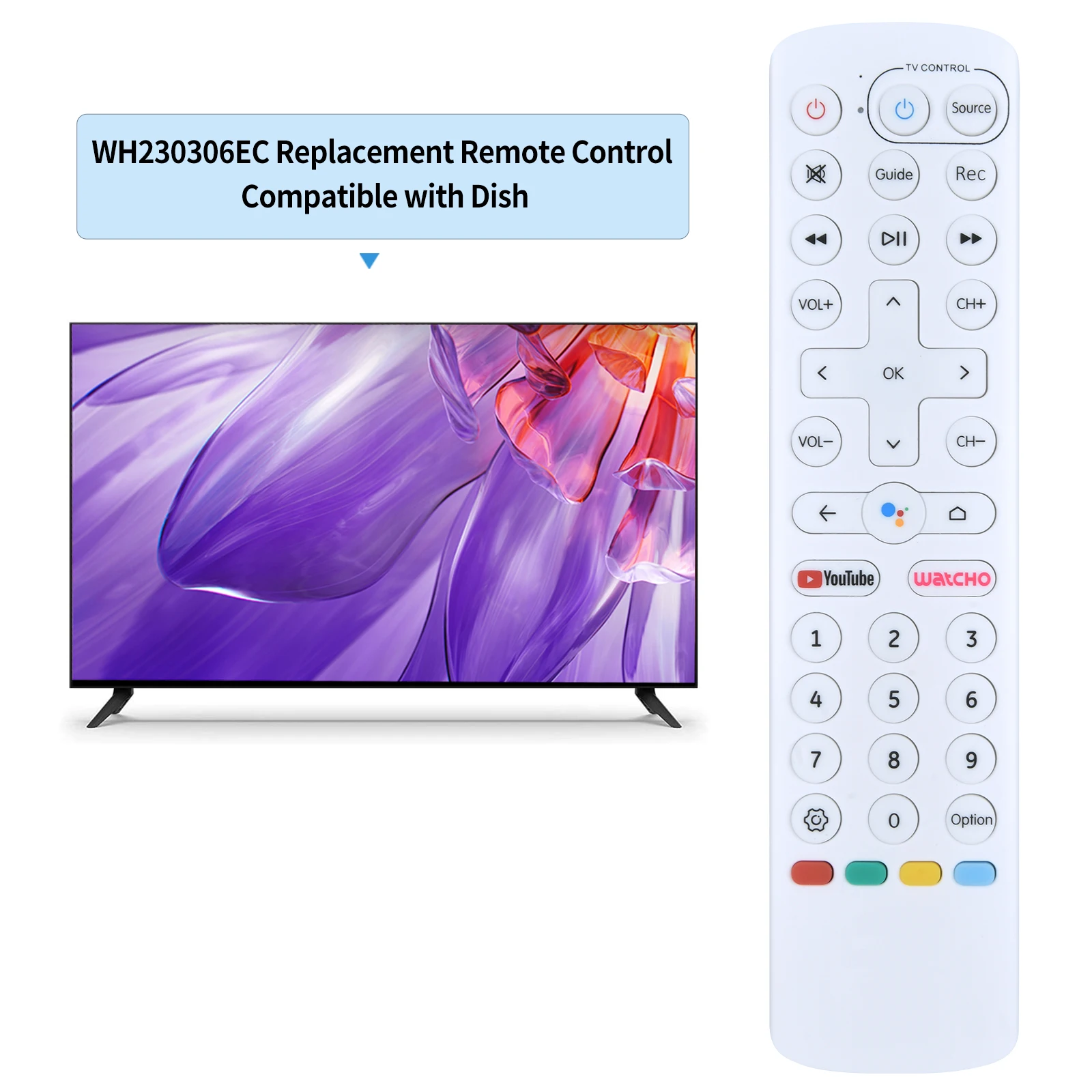 New Remote Control For d2h Stream Android HD Set Top Box with Voice Dish Smart  Hub TV WH230306EC