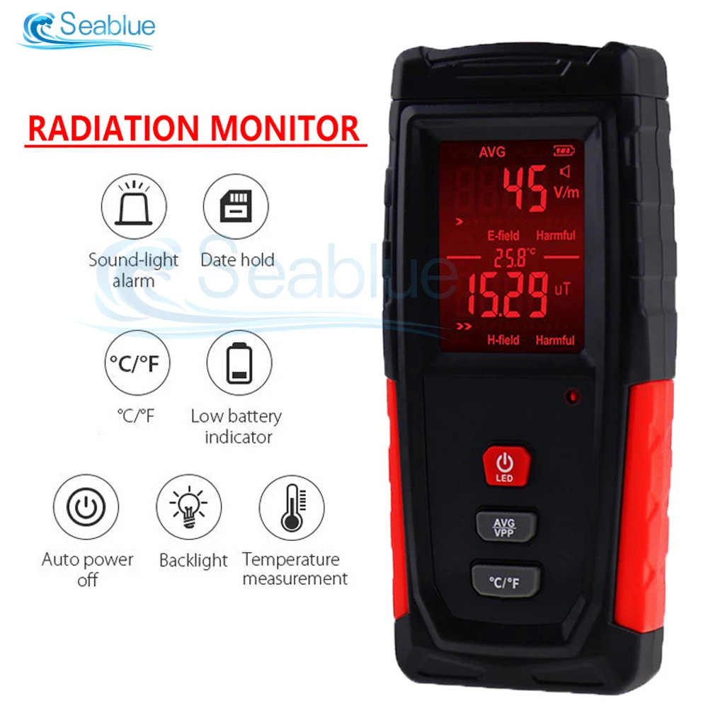 WT3121 RZ измеритель ЭДС детектор излучения тестер перезаряжаемый портативный счетчик излучение мобильного компьютера тест на электромагнитное поле