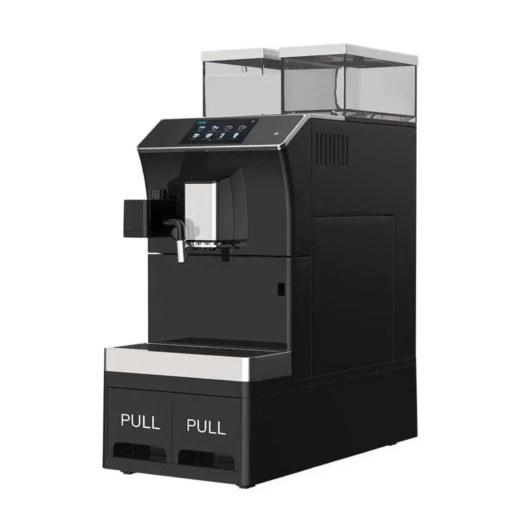 

Hot Selling Fully Automatic Bean To Cup Commercial Coffee Machine With Auto Cleaning Milk Foam System