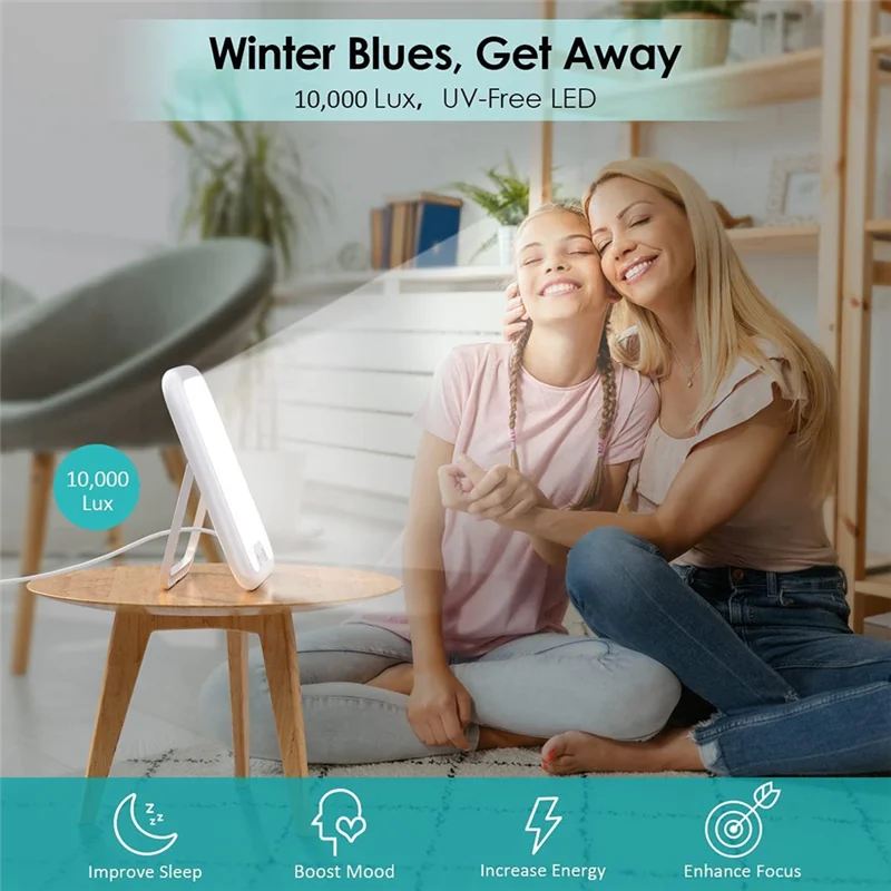 PORK-SAD مصباح العلاج بالضوء صندوق العلاج بالضوء المحمول مقلد شروق الشمس وغروب الشمس مصباح الطاقة EU-PLUG #2