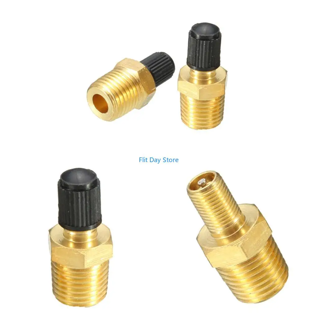 F92C Air Compressor for Tank Fill for Valve Nickel Plated Brass Air Compressor for Tank Fill for Valve 1/4-inch Used for Vehi