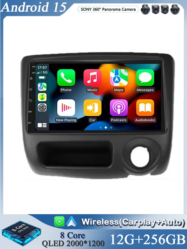 Android 16 pour Toyota Vitz Yaris Echo 1999-2005 Carplay Auto Radio de voiture Lecteur multimédia vidéo Navigation GPS WIFI 4G DSP DVD