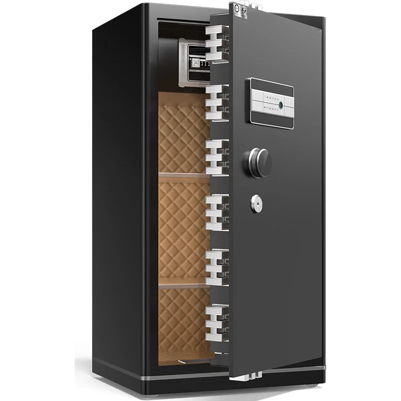 Weichi Security Fingerprint Big Password Gold Black Document Large Safe Box Cassaforte Office Used Luxury Smart Safe Deposit Box