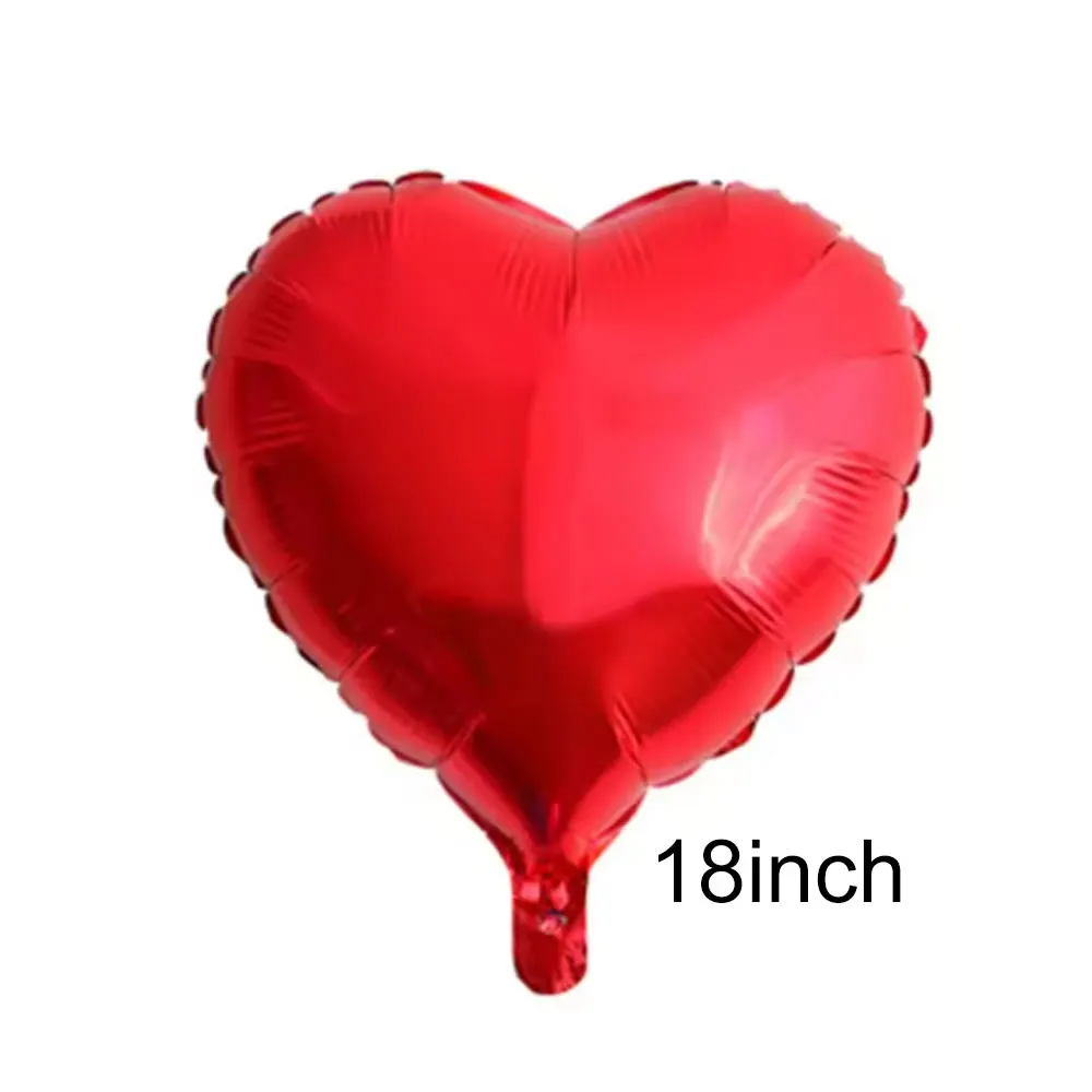 5-50Pcs Heart Foil Balloons 18Inch Helium I Love You Hearts Shaped Balloons for Wedding Engagement Valentines Day Birthday Decor