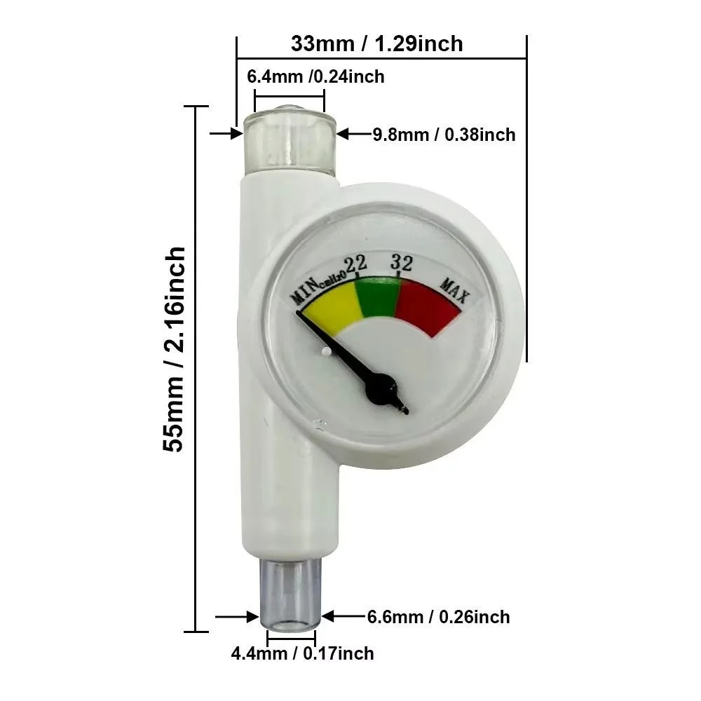 Endotracheal Intubation Balloon Pressure Gauge Saturation Detection Device Pet Animal Anesthesia Machine Accessories For Clinic