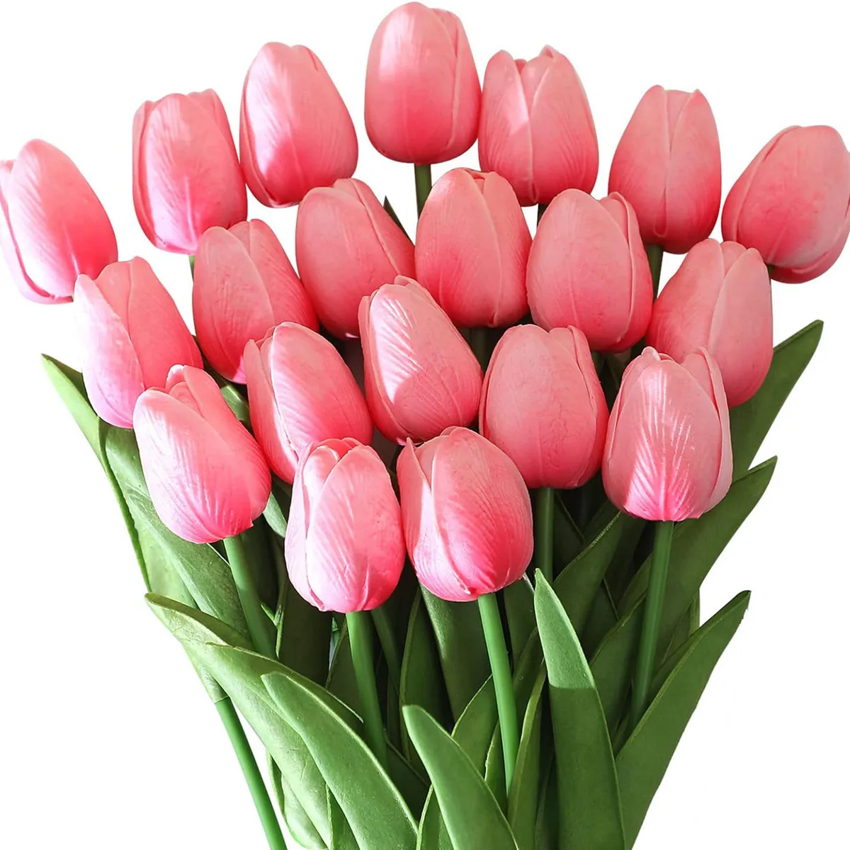 10 Stuks Kunstbloem Realistische Touch Tulp Scrapbooking Vaas Home Decor Bruiloft Tuin Boog Slinger Moeder 'S Dag Boeket Diy