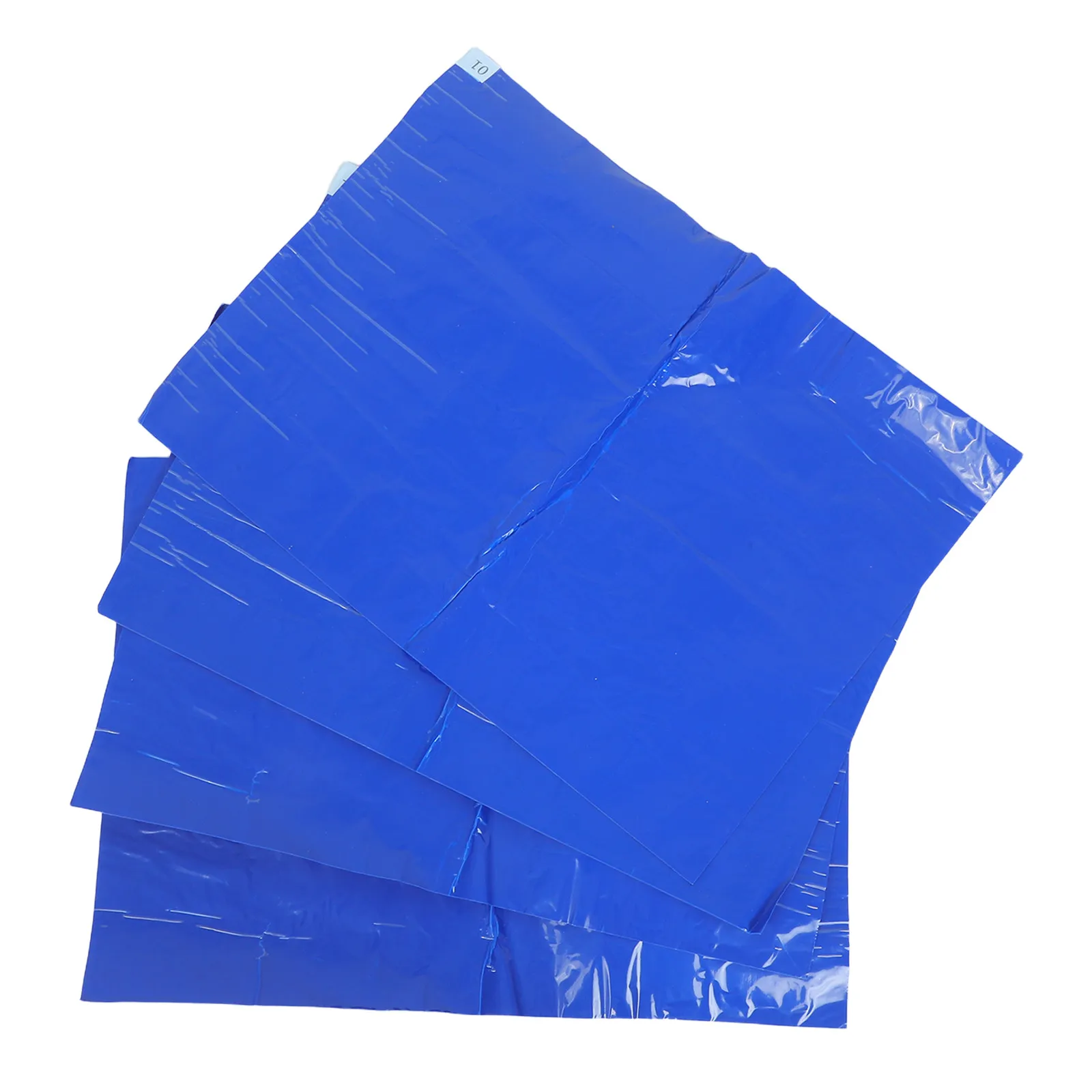 4Sets Peel-Off Sticky Floor Mats Blue 23.6x17.7 Inch 30 Layers Adhesive Sticky Shoe Mats for Dust Control Cleanrooms Hospitals