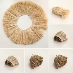 Borlas De Palha De Raffia Natural, Franja De Móveis, Decoração De Fundo Da Parede, Lafite Grass Borla, Casa, Guirlanda De Casamento, Artesanato DIY