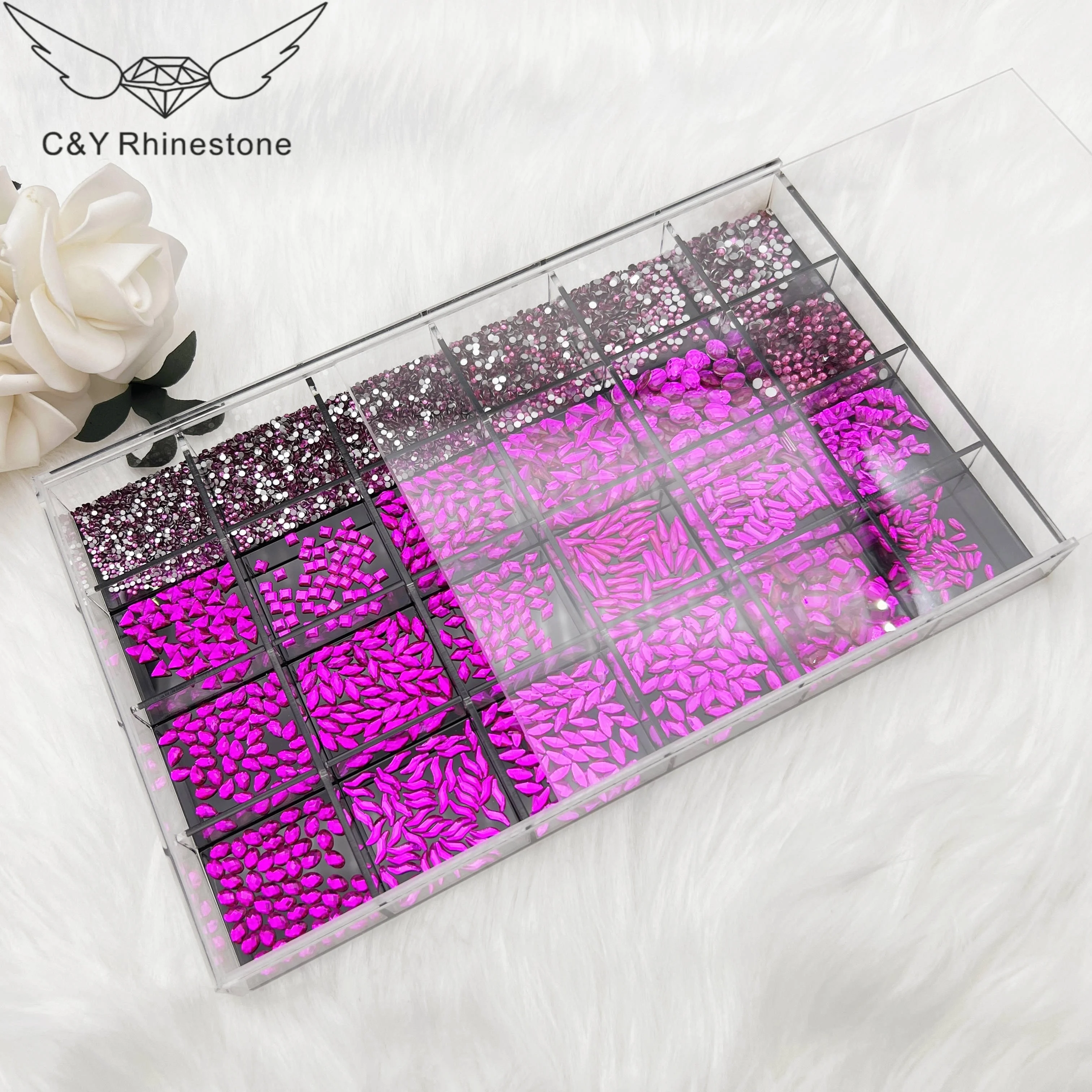 6550 قطعة من أظافر CY الاصطناع - مراجعة Nail Art Fuchsia وسعره