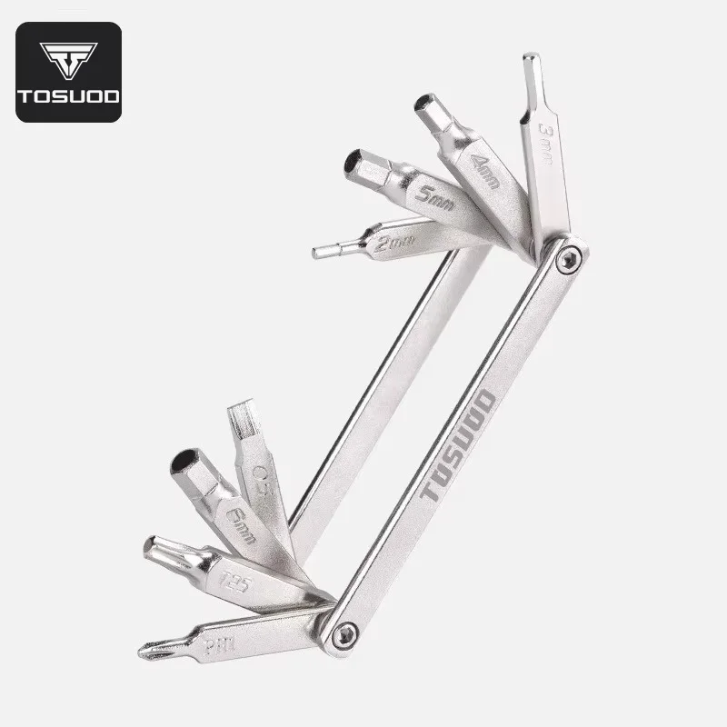 TOSUOD multifunctional bicycle repair tool hexagonal screwdriver and wrench set bicycle shop tool accessories