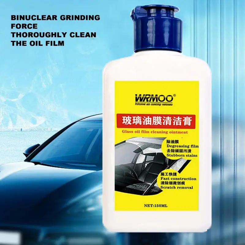 Oil Film Emulsion Glass Cleaner Glass Polishing Kit Car Windshield Cleaner Outdoor Window Cleaner For Water Spots Bird Droppings