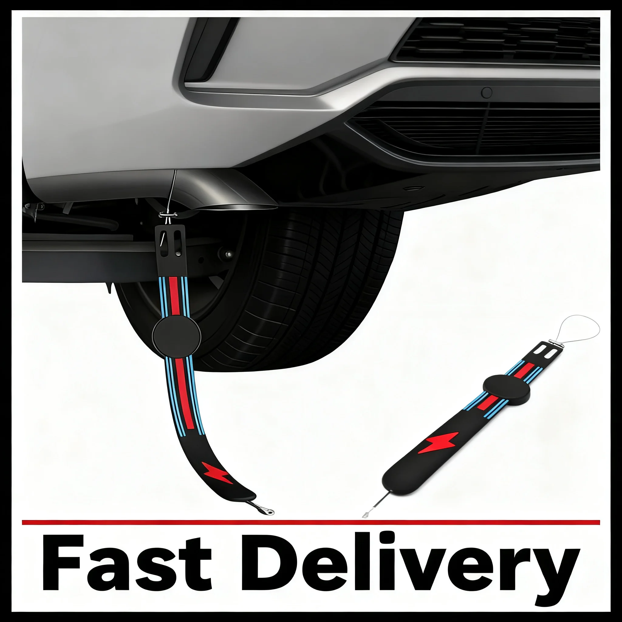 1/2PCS Car Anti-Static Belt Earth Ground Wire Belt Anti-Static Flex Strip Vehicle Truck Efficient Electrostatic Strip Canceller