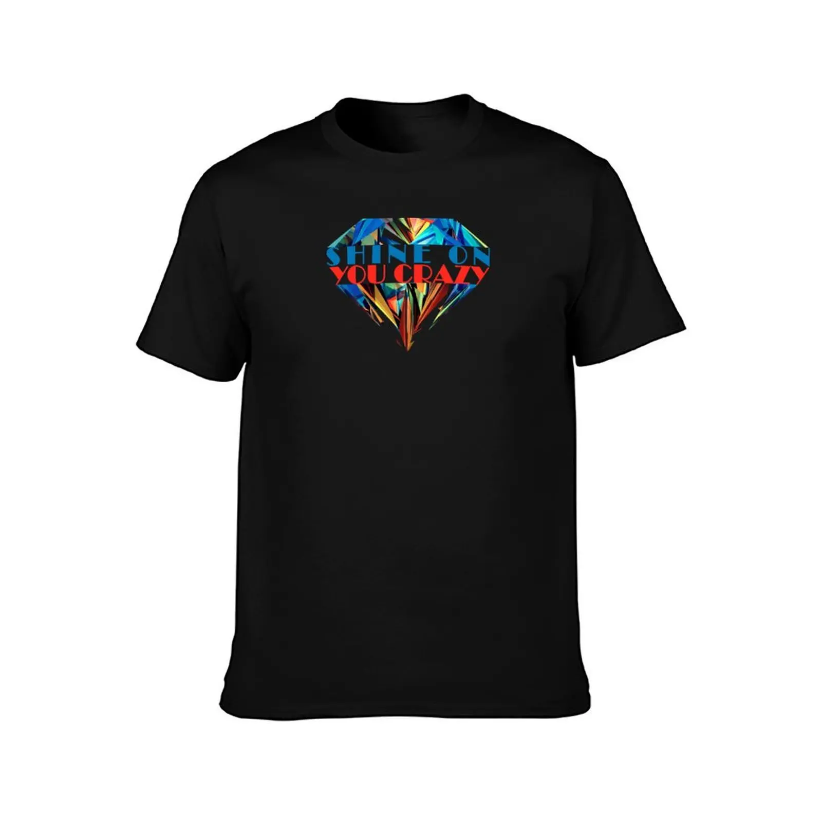Shine On You Crazy Diamond T-Shirt Summer Casual Cotton Tee Oversized Streetwear Tops Vintage Graphic Print Unisex Men Women