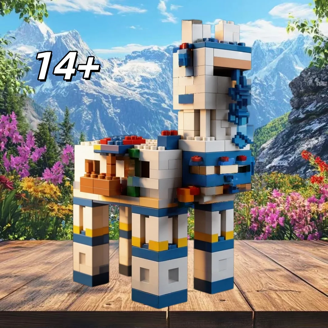 

MOC Pixel style Animal village Building Block model Children's Educational Assembly Toys Holiday Gifts